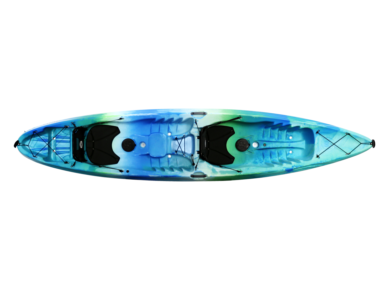 Tribe 13.5 Sit-on-Top Tandem Kayak from Perception Kayaks Tribe 13.5 Sit-on-Top Tandem Kayak from Perception Kayaks
