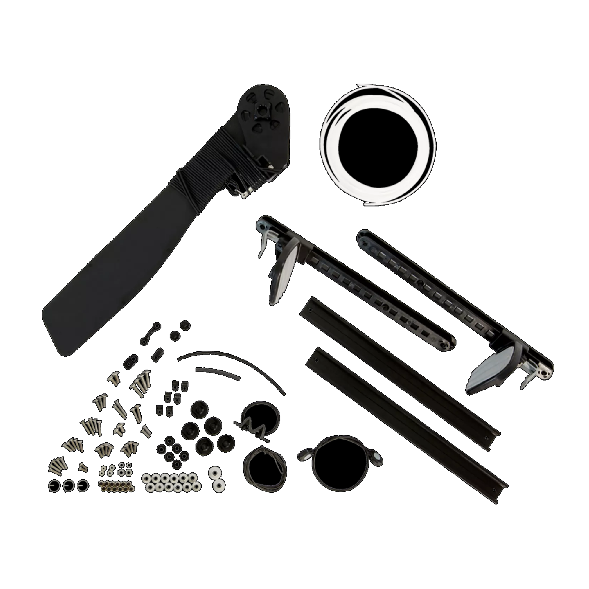 Perception Kayak Rudder Kit – Short Pin, Black, For Solo Kayaks With Threaded Stern Inserts