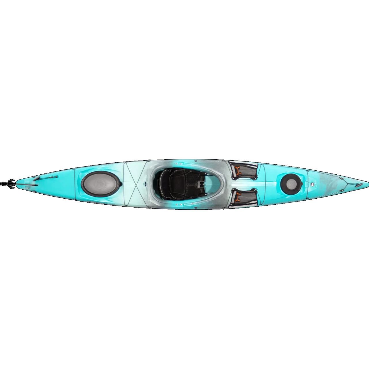Tsunami 145 with Rudder Touring Kayak - Top View