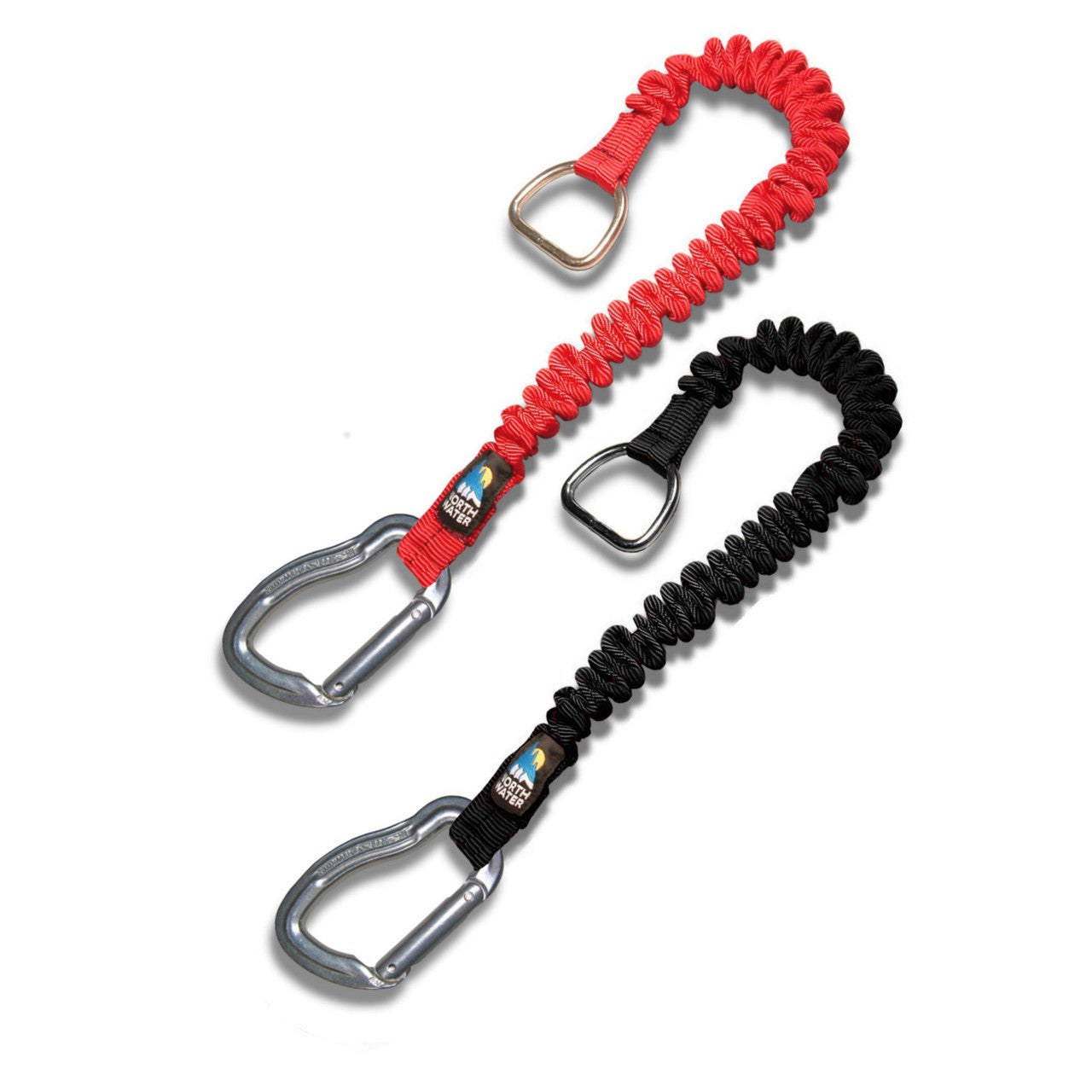 Pig Tail with Keyhole Carabiner - Red and Black