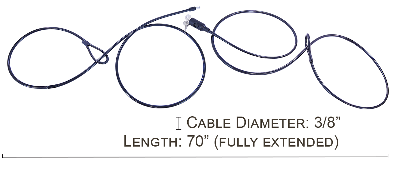 Lariat Universal Kayak/Canoe Cable Lock - Main image