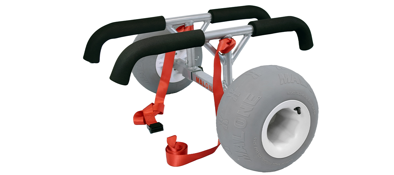 TraverseHD-S Bunk Style Heavy Duty Canoe/Kayak Cart (with balloon beach tires)  - Main image