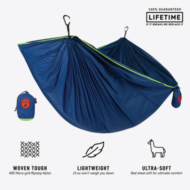 Trunktech Double Hammock - Navy/Green