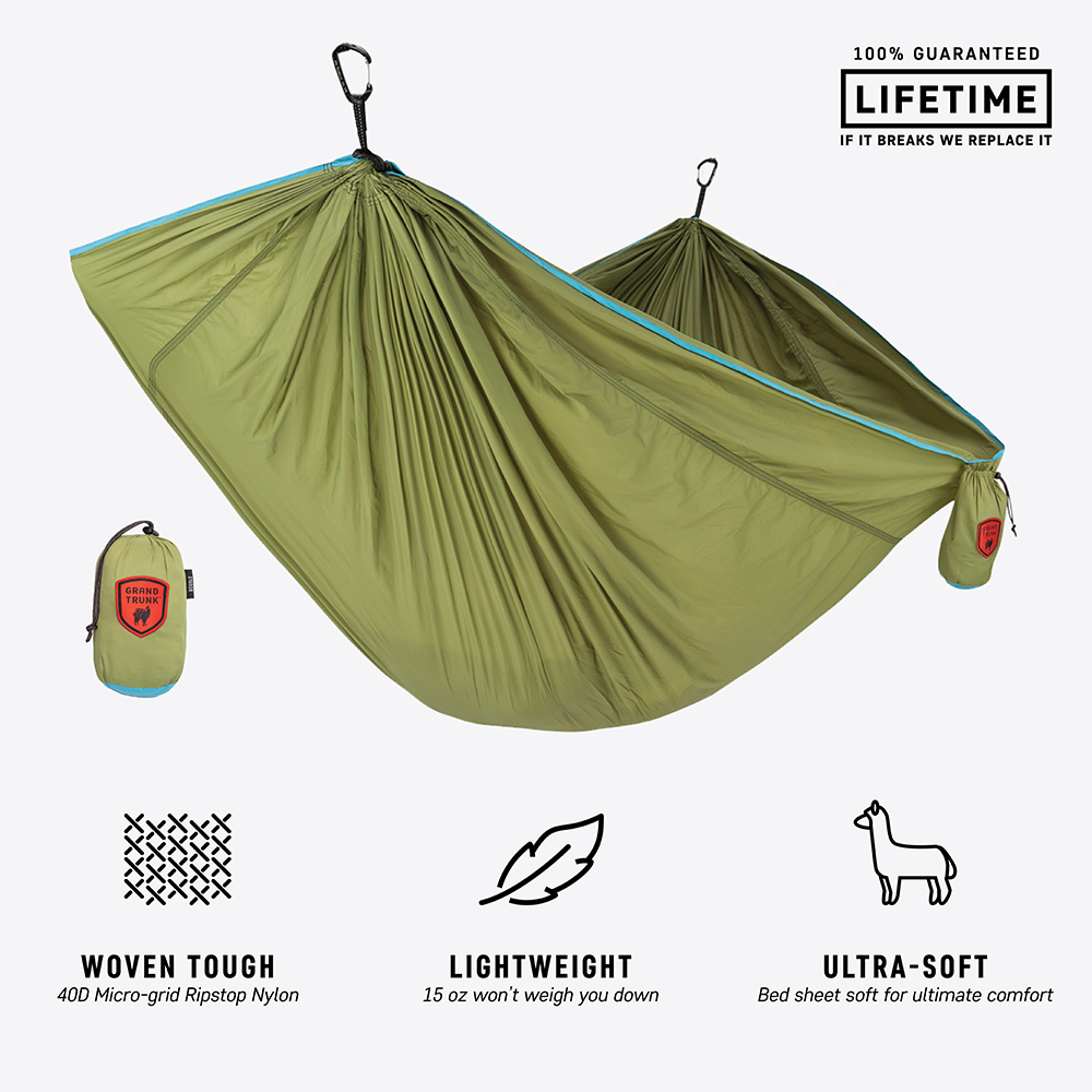 Trunktech Double Hammock - Green/Aqua - MainImage