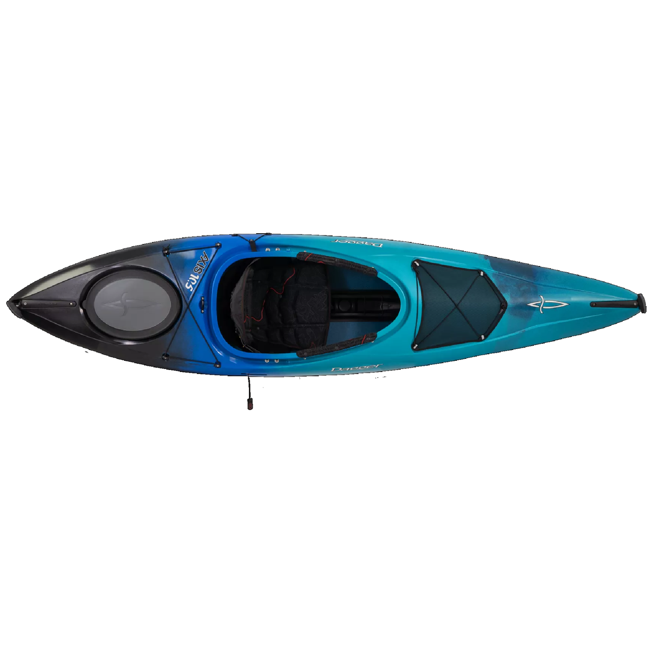 Axis 10.5 Crossover Multiwater Kayak Blue Mist - Top View