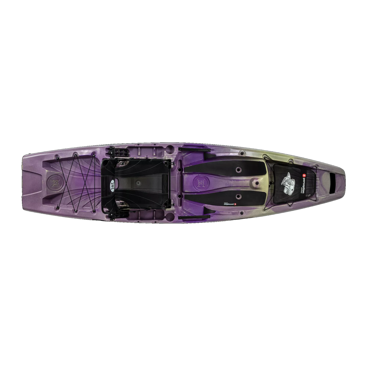 Outlaw 11.5 Fishing kayak Purple Dawn - top view