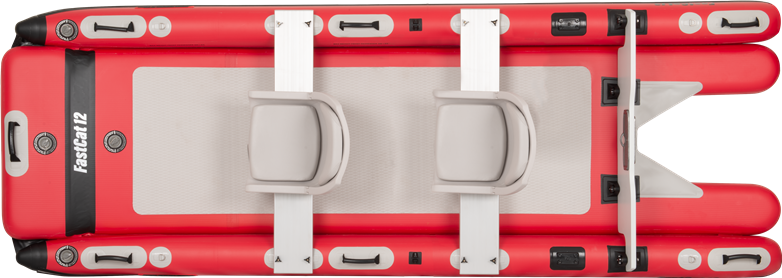 FastCat12 Catamaran Inflatable Boat - Top View