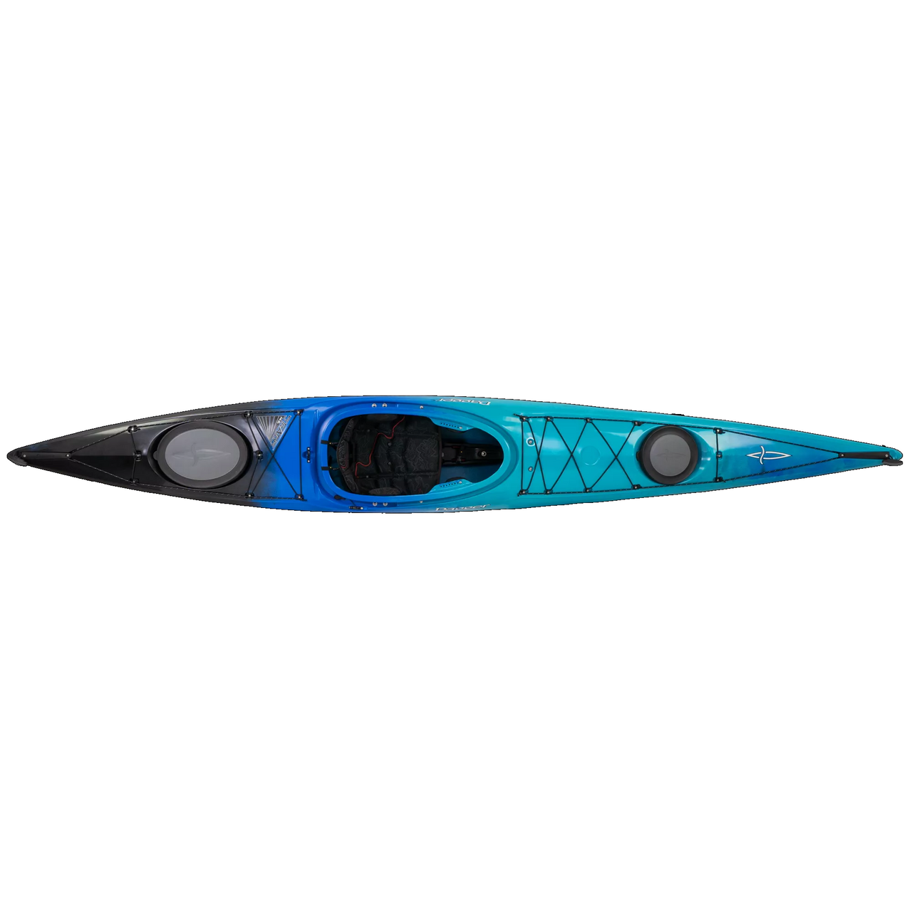 Stratos 14.5 Performance Touring kayak Blue Mist - Top View
