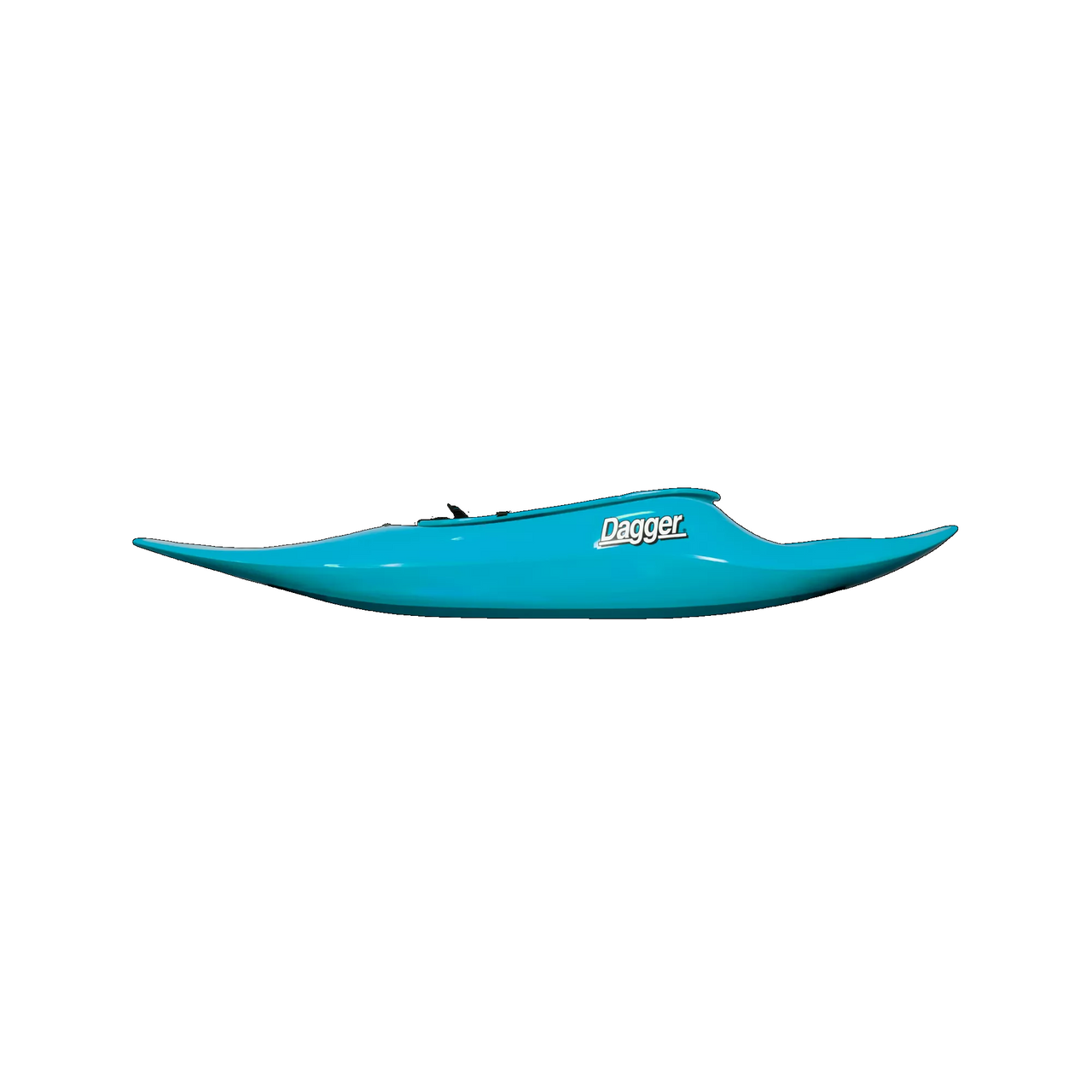 SuperNova River Play Whitewater Kayak w/New Thigh Brace Turquoise Side View