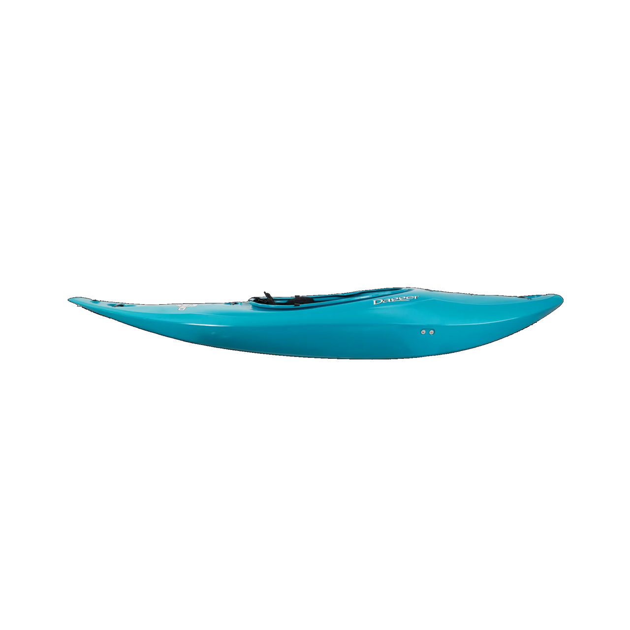 Rewind MD River Play Whitewater Kayak w/New Thigh Brace Turquoise - Side View
