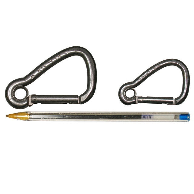 Stainless Steel Fixed Eye Carabiners - LG/SM - Main Image