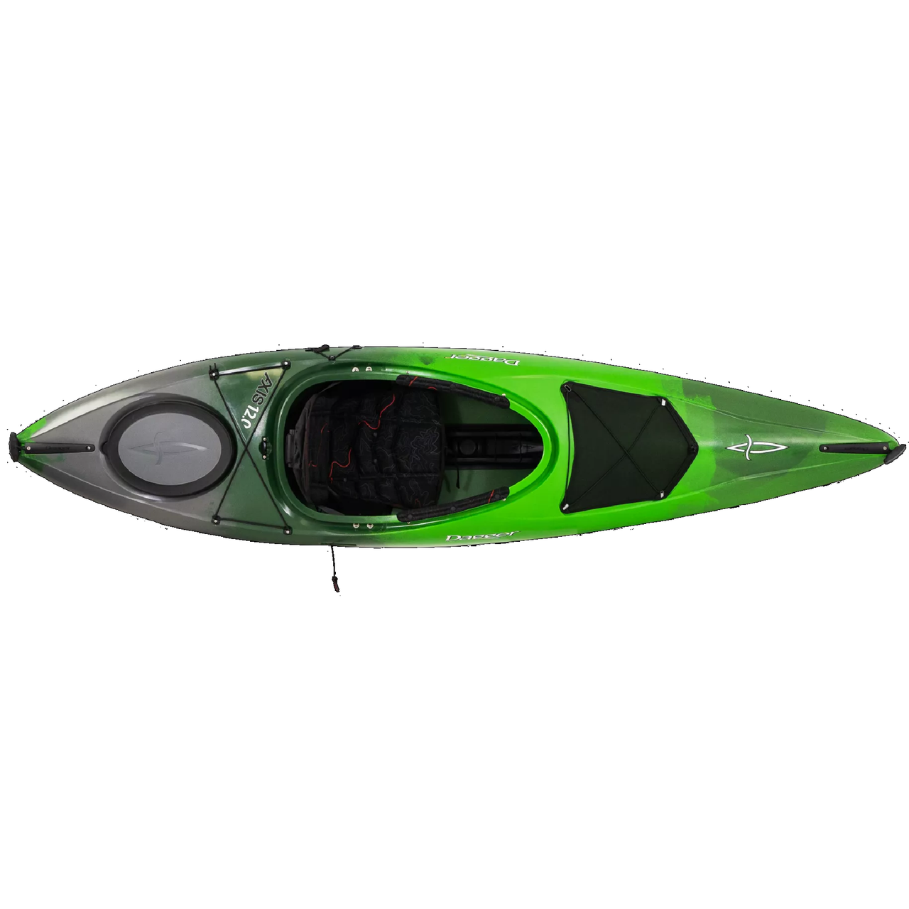 Axis 12.0 Crossover Multiwater Kayak Green Mist - Top View
