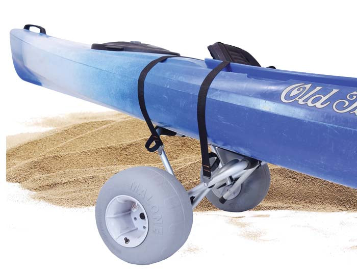 ClipperTRX Deluxe Kayak/Canoe Cart - Balloon Beach Wheels