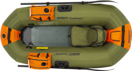PackFish7 Inflatable Fishing Boat - Top View