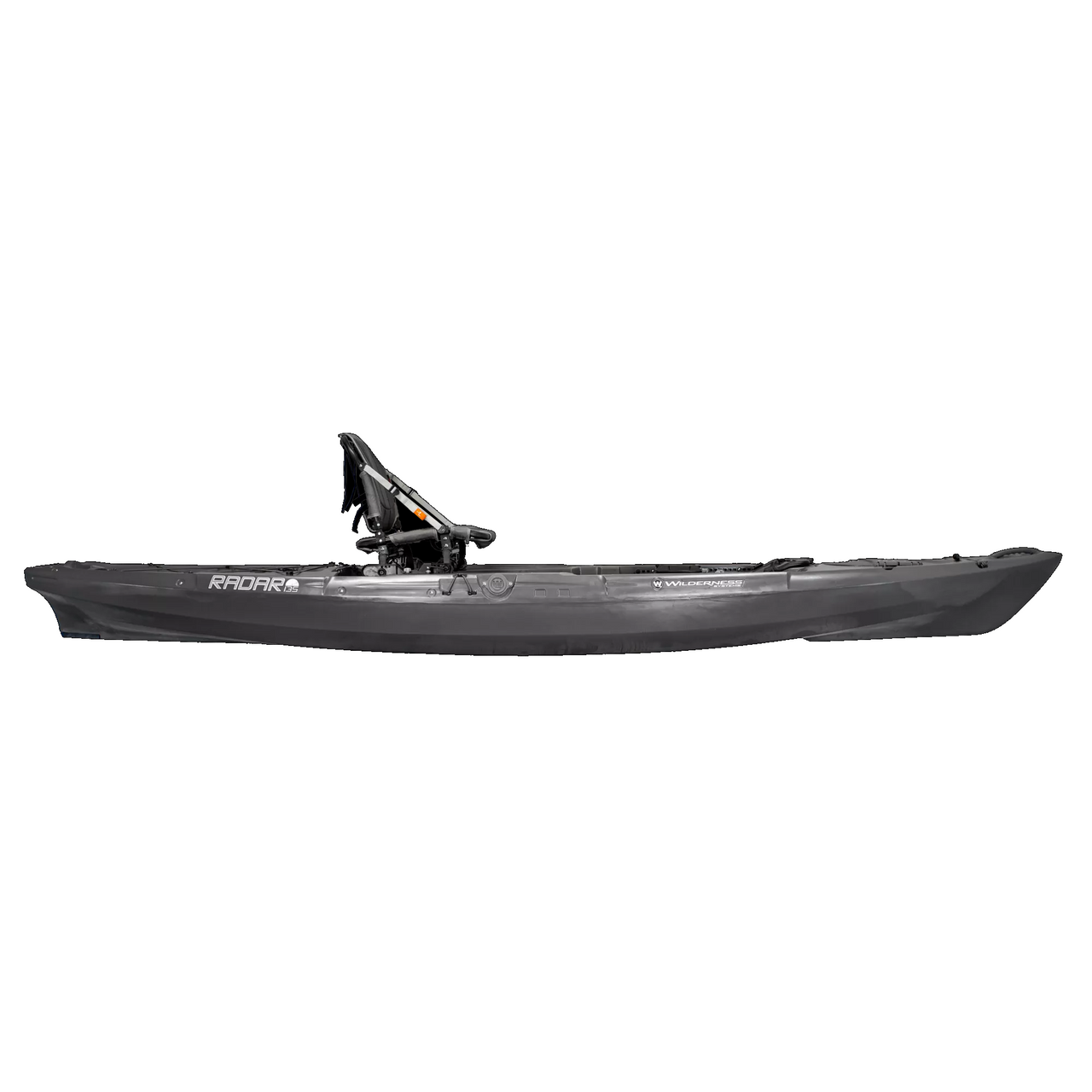 Radar 135 Kayak with Paddle Power and Pedal - Side View