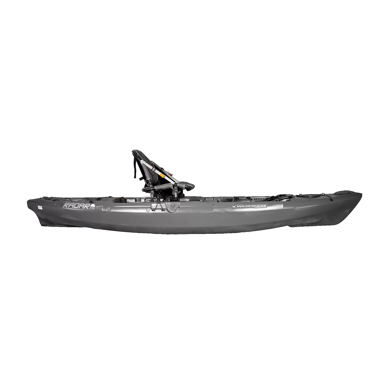Radar 115 Kayak with Paddle Power and Pedal - Side View