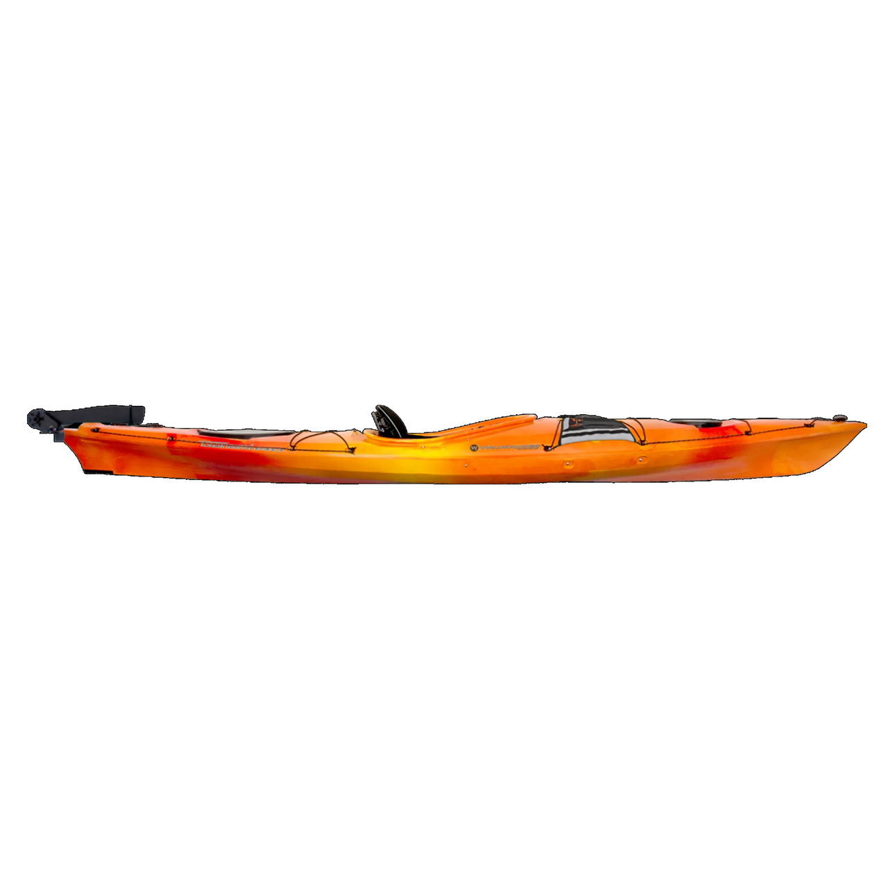 Tsunami 140 with Rudder Touring Kayak - Side View