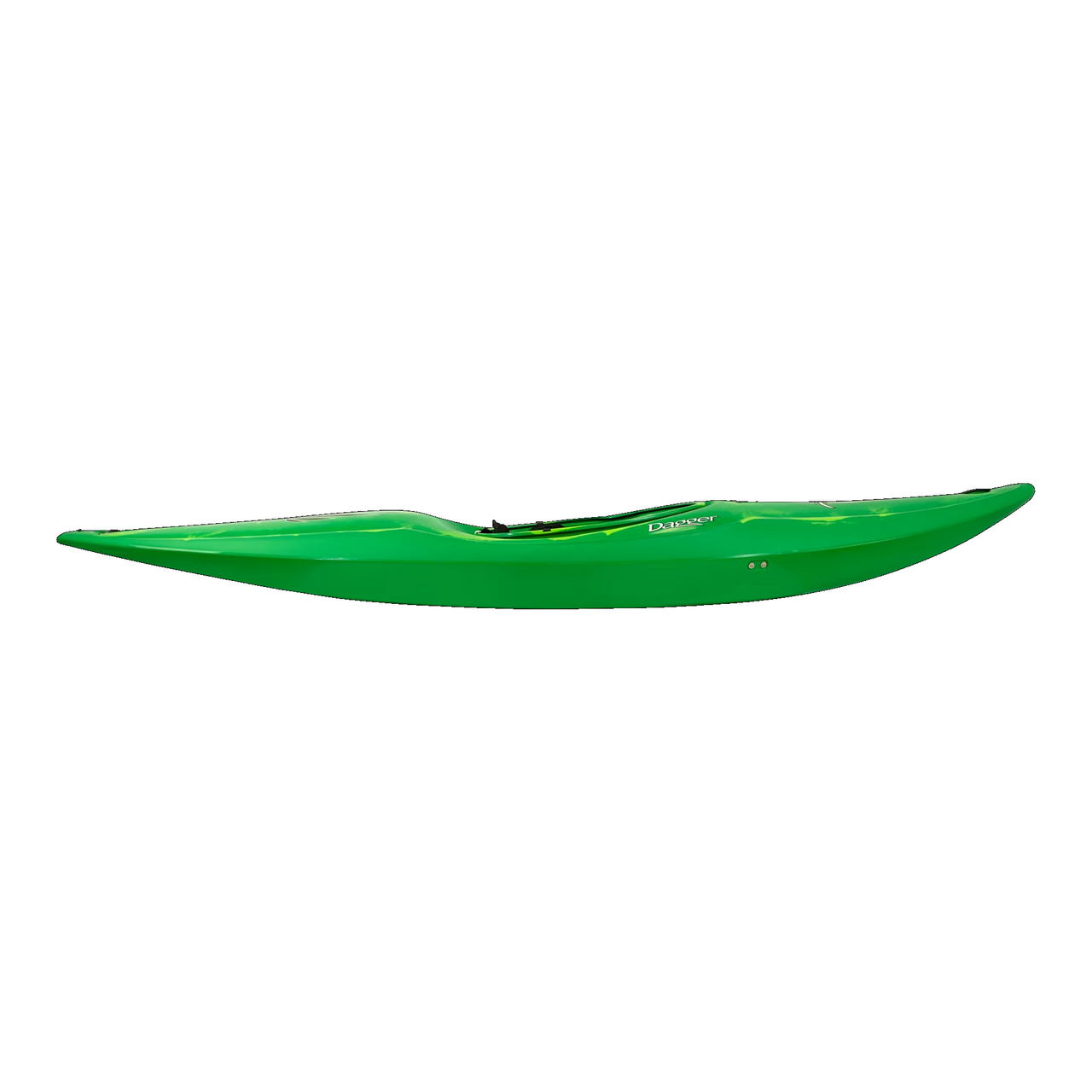 Vanguard 12.0 River Running Whitewater Kayak w/New Thigh Brace - Side View