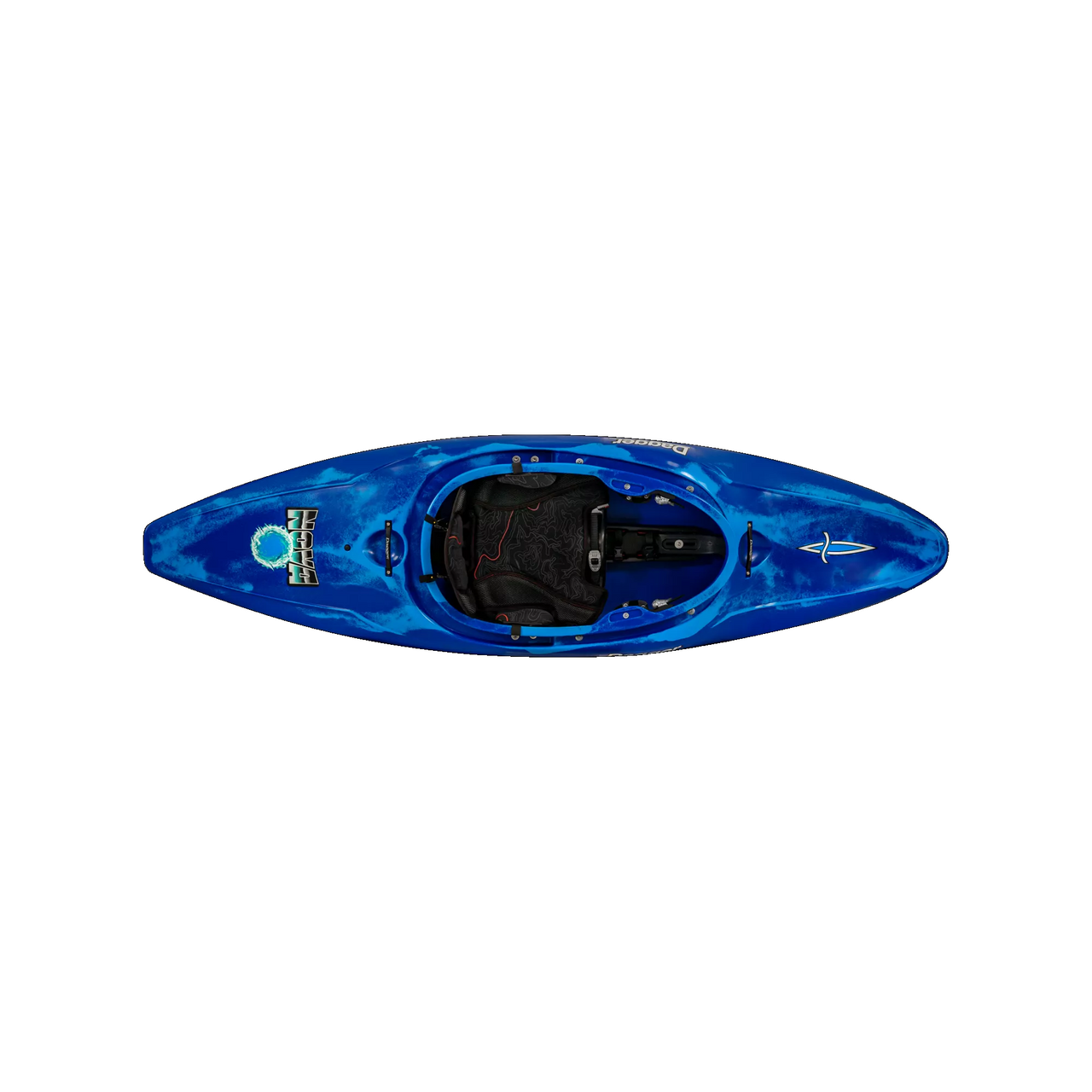 Nova River Play Whitewater Kayak w/New Thigh Brace Blue Smoke