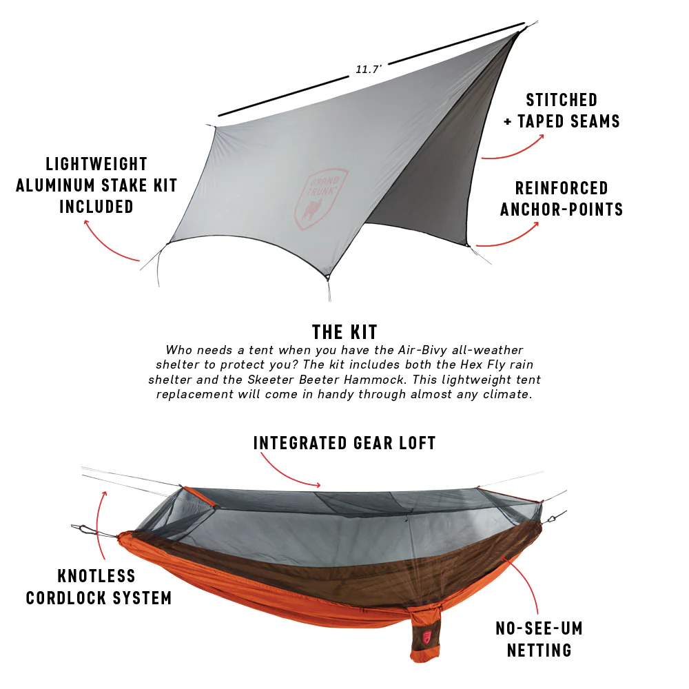 Air Bivy All Weather Shelter and Hammock