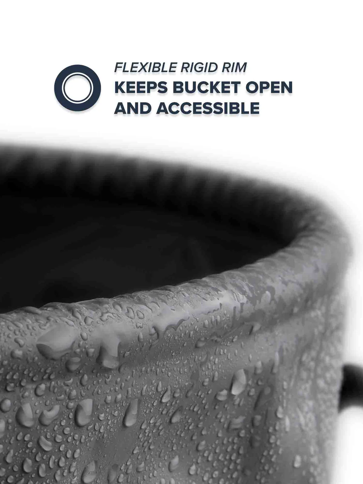 Collapsible Bucket with Lid 5 Gal