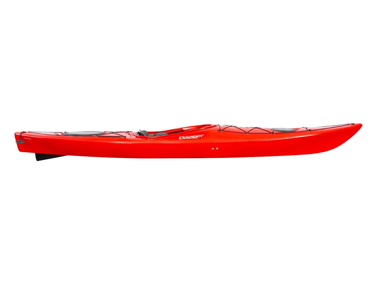 Stratos 12.5 Performance Touring kayak Red - side view
