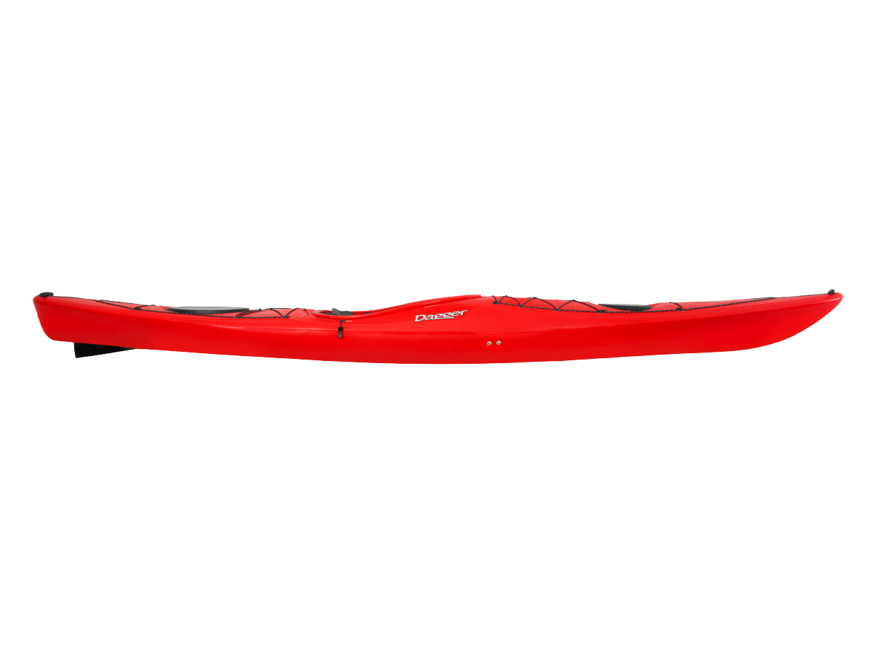 Stratos 14.5 Performance Touring kayak Red - Side View