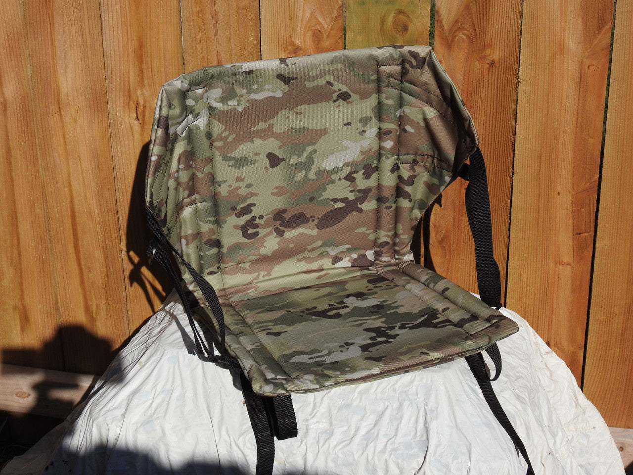 Standard Canoe Seat - Camo - Front