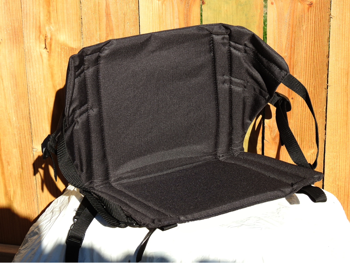 Standard Canoe Seat - Black - Front