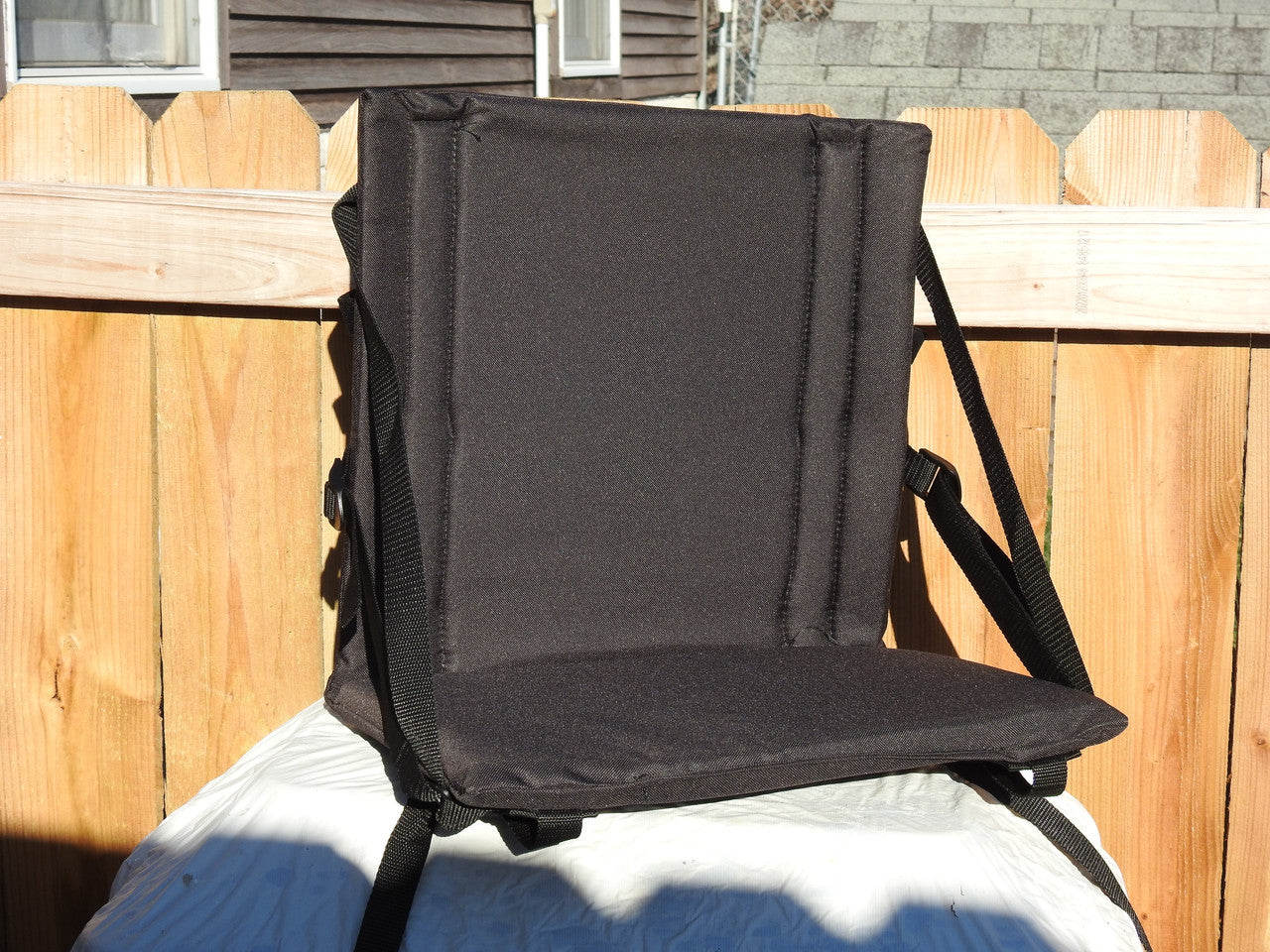 Comfy Style High back Canoe Seat - Black - Front