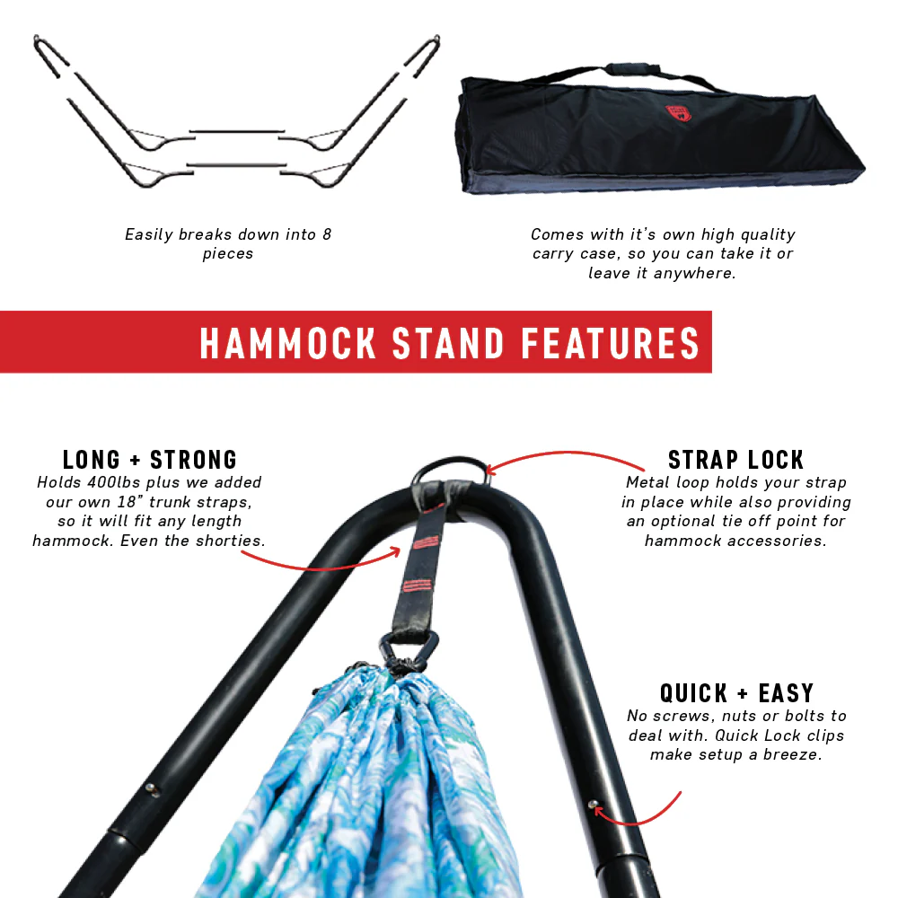 Hangout Hammock Stand - Black