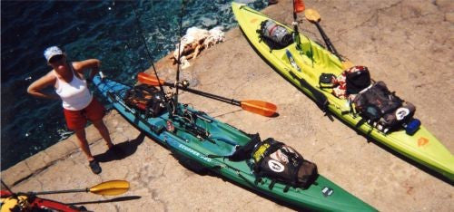 Mesh Kayakers Bag - Lifestyle