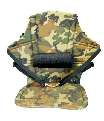 Deluxe Big Back Kayak Seat Camo Front