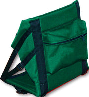 High Back Canoe Seat with Pocket - Forest Green - Back