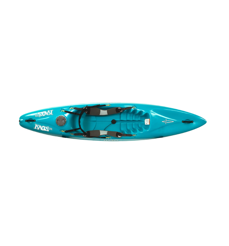 Kaos 10.2 Adventure Turquoise Kayak - top view