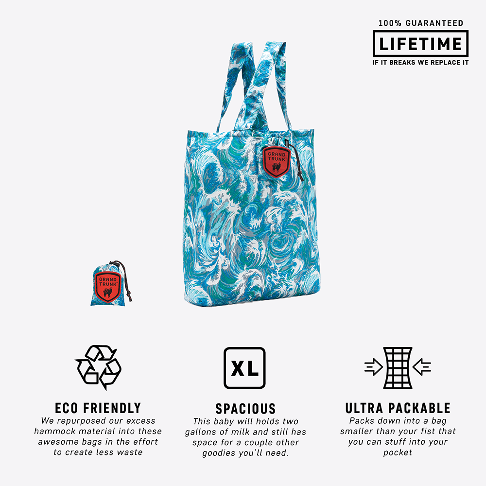 Tote Ally Awesome Travel Tote Bag - Ocean - MainImage