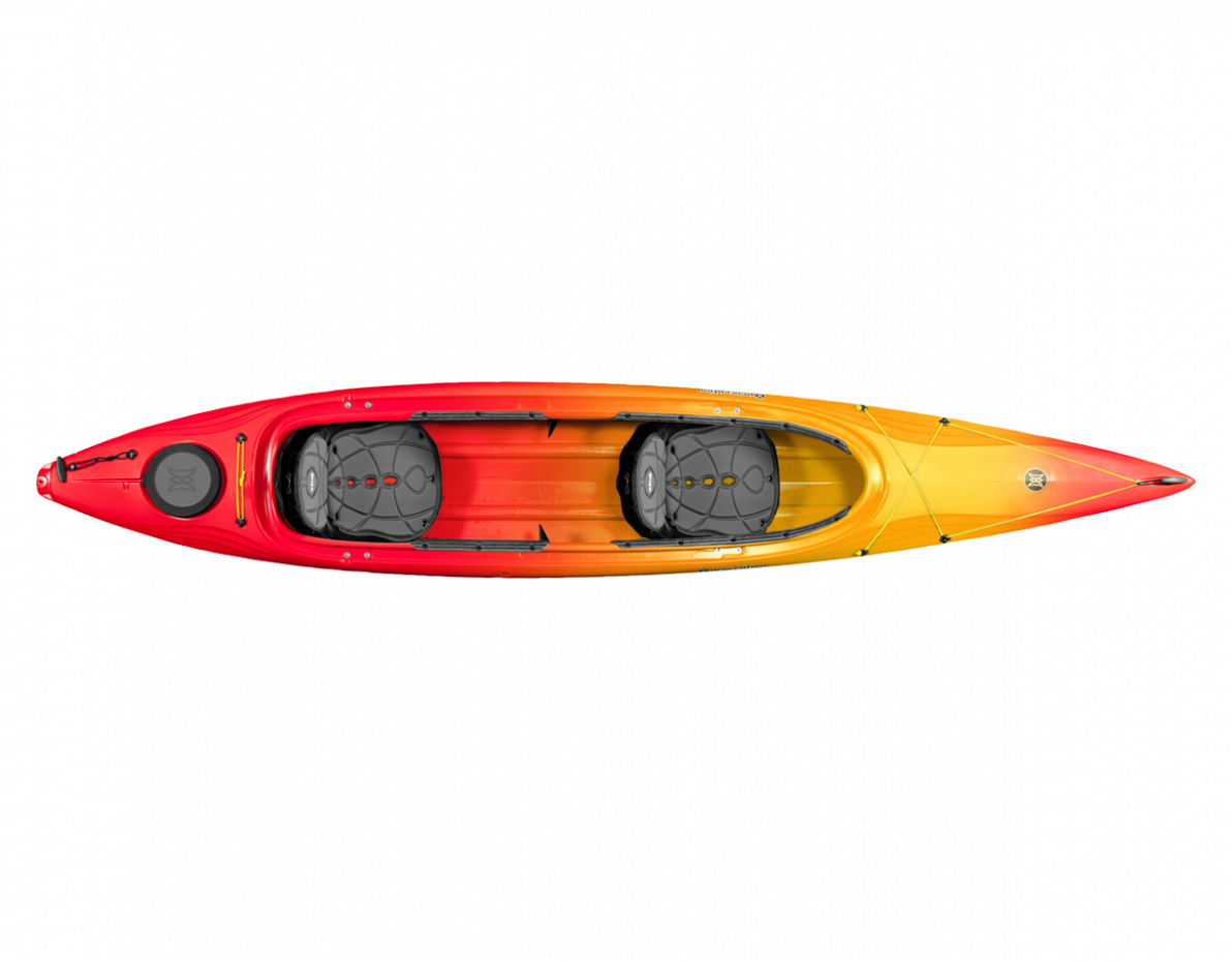 Cove 14.5 Sit - Inside Tandem Kayak Sunset - top view
