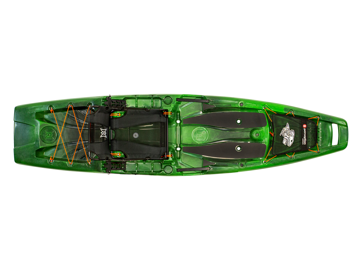 Outlaw 11.5 Fishing kayak Moss Camo - top view