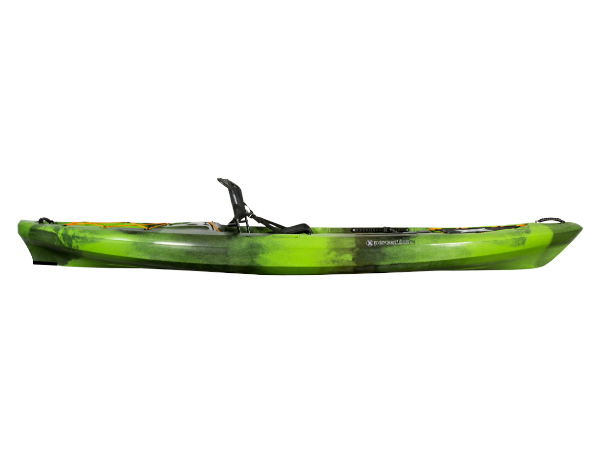 Pescador Pro 12.0 Fishing Kayak Moss Camo - side view
