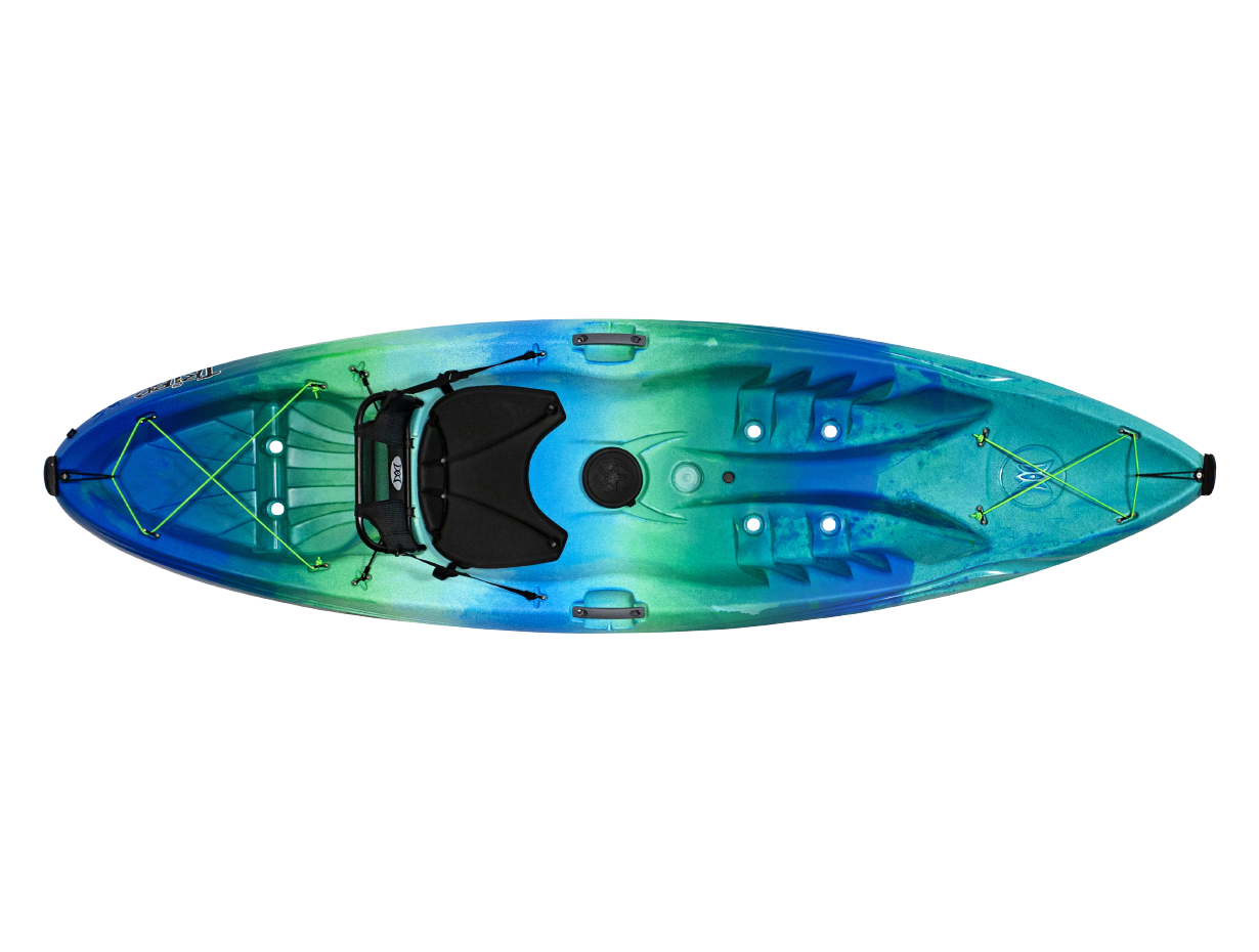 Tribe 9.5 Sit-on-Top Recreational Kayak Deja Vu - top view