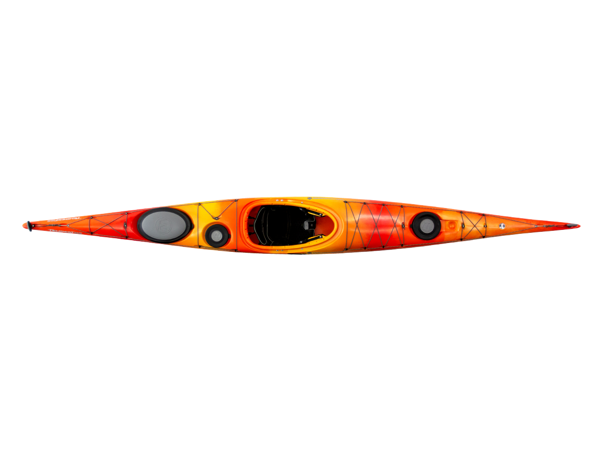Tempest 165 - Expedition Kayak Mango - top view