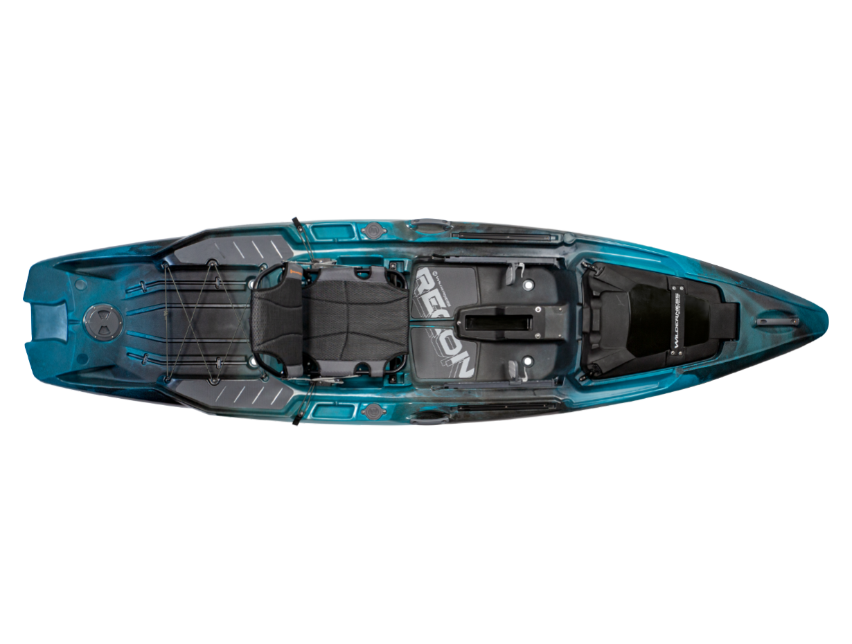 Recon 120 Tactical Fishing Intelligence Kayak Midnight - top view