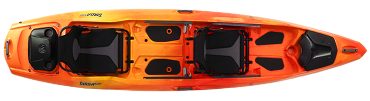 Targa 130T - Tandem Kayak - Mango - top view